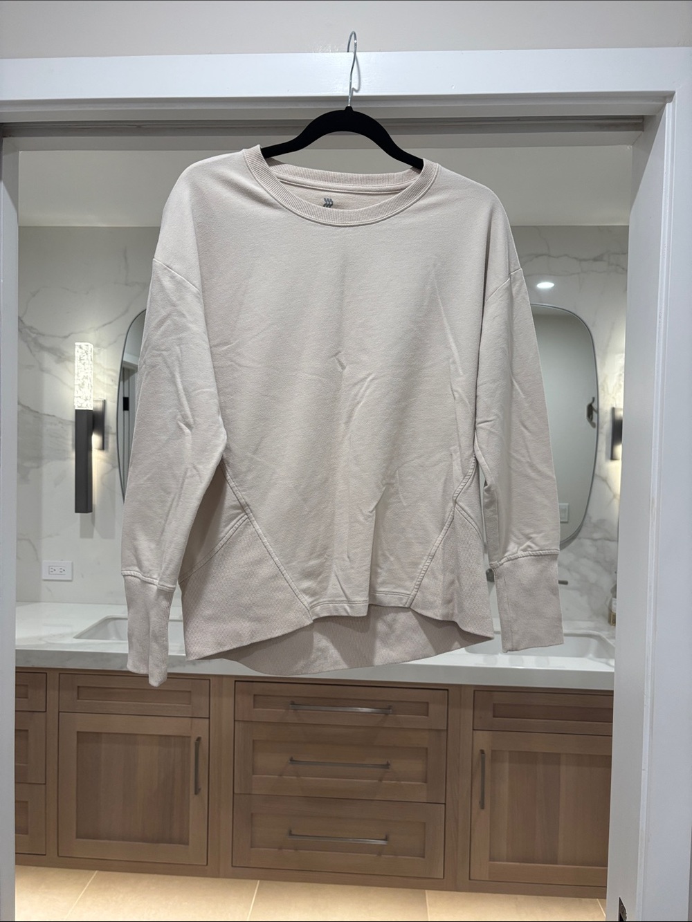 all in motion Cream Crewneck Pullover